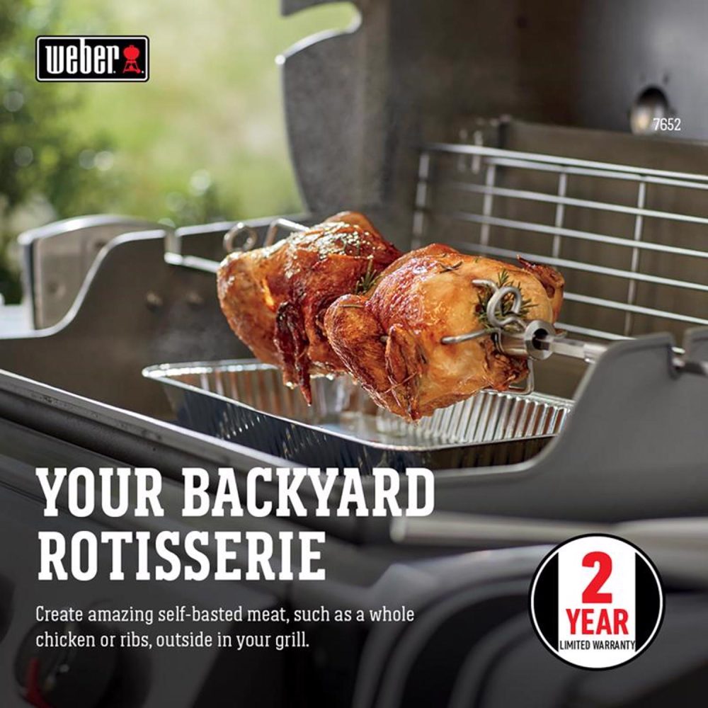 Genesis 300 Series Stainless Steel Grill Rotisserie 42.1 in. L X 4.4 in. W 1 pk - Image 6