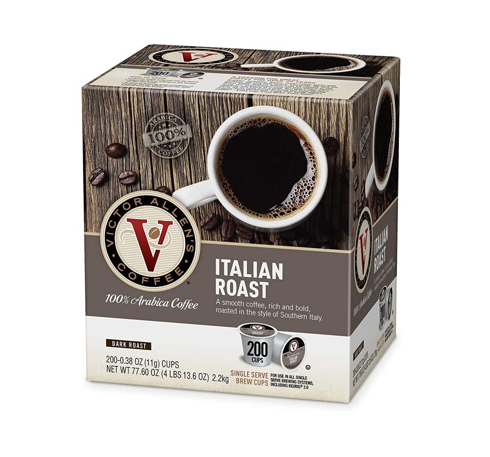 Victor Allen s Coffee Italian Roast, Dark Roast, 200 Count, Single Serve Coffee Pods for Keurig K-Cup Brewers - Image 2