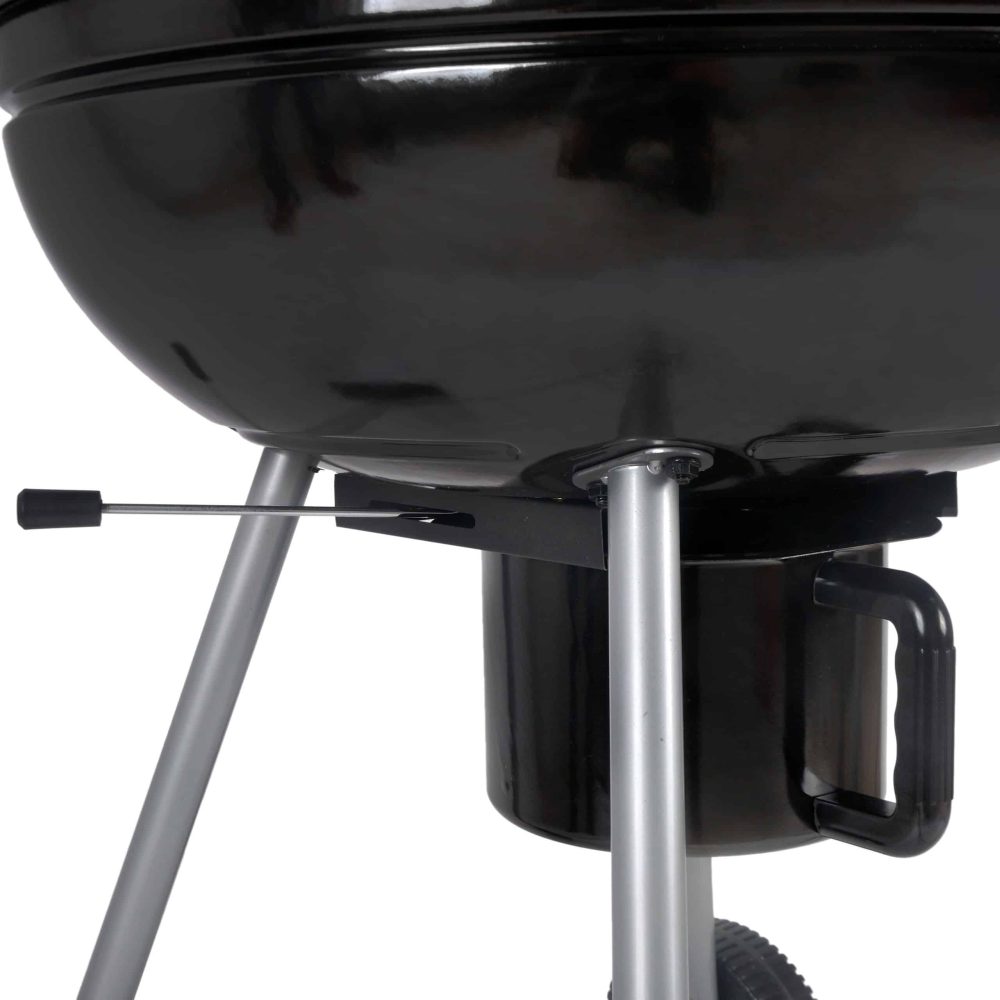 Mr. Bar-B-Q 22.17-in W Black/Porcelain Kettle Charcoal Grill - Image 3