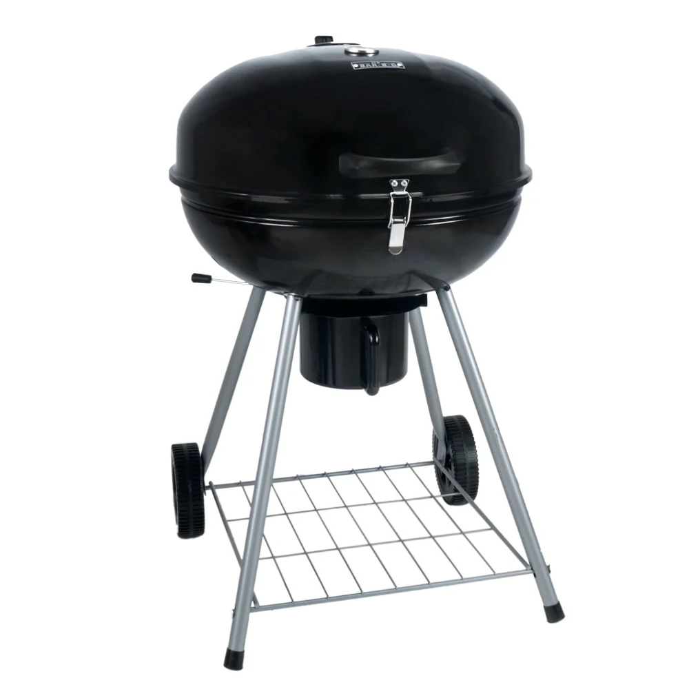 Mr. Bar-B-Q 22.17-in W Black/Porcelain Kettle Charcoal Grill - Image 10