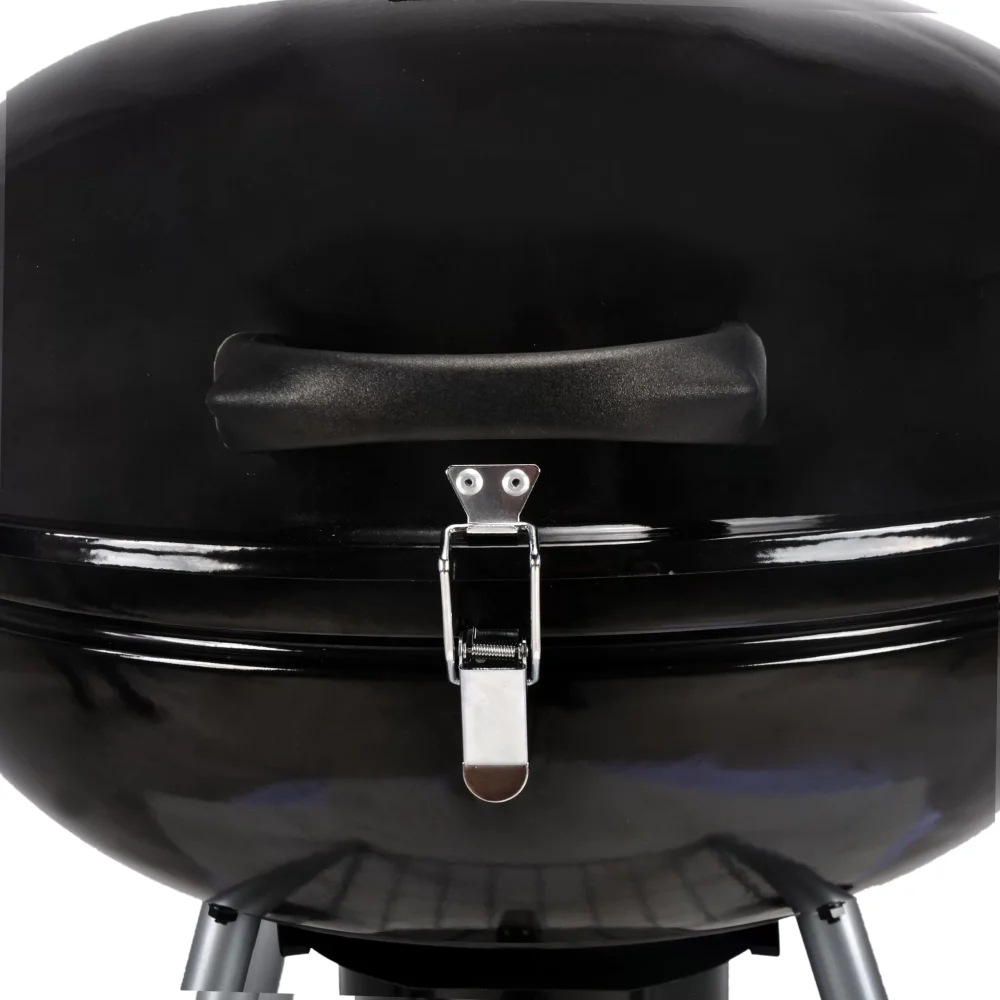 Mr. Bar-B-Q 22.17-in W Black/Porcelain Kettle Charcoal Grill - Image 8