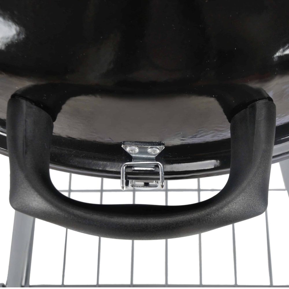 Mr. Bar-B-Q 22.17-in W Black/Porcelain Kettle Charcoal Grill - Image 7