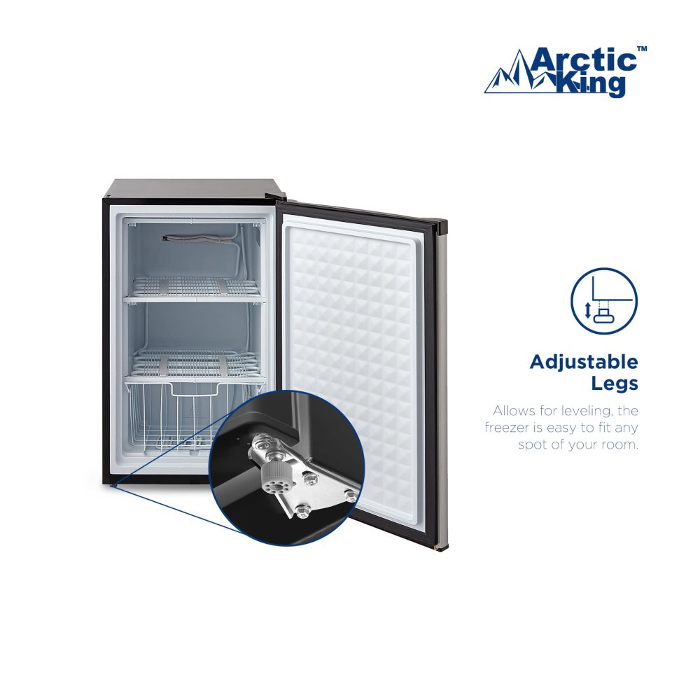 Arctic King 3.0 Cu ft Upright Freezer, Stainless Steel - Image 7