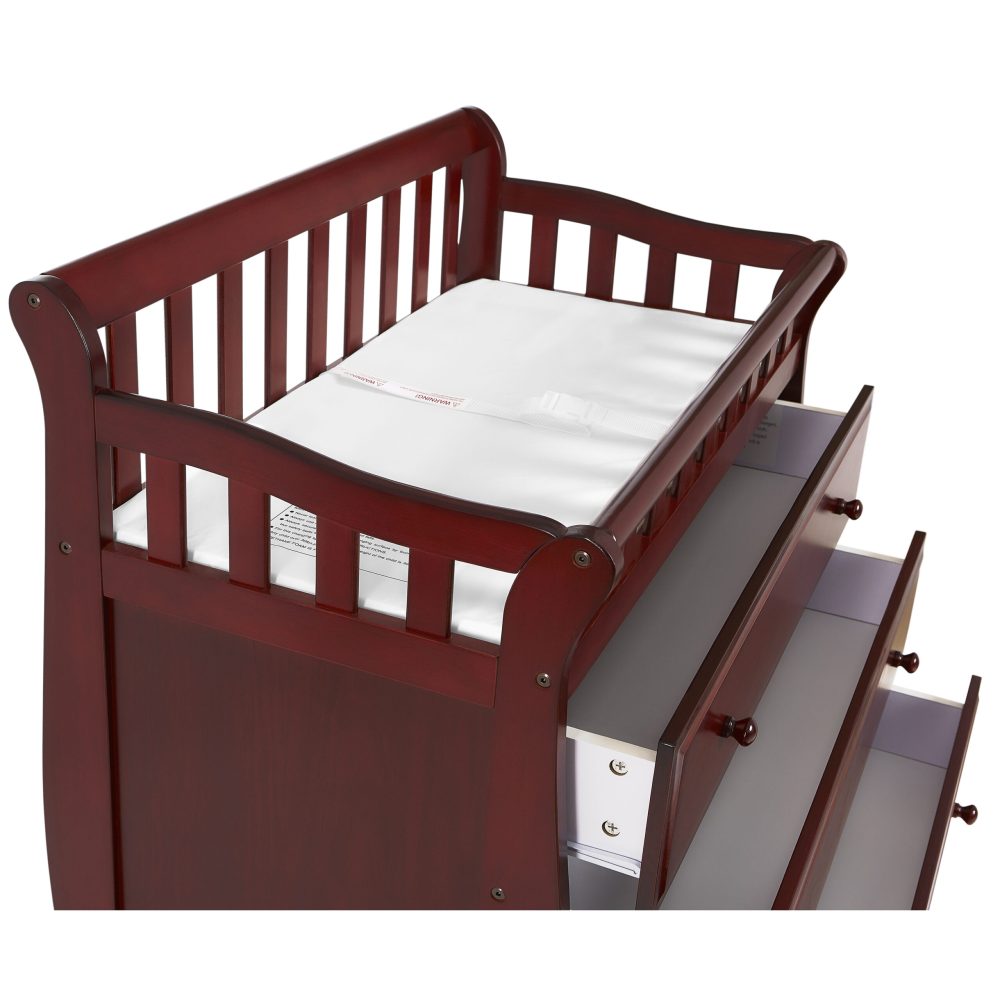 Dream On Me Marcus Changing Table And Dresser, Cherry - Image 12