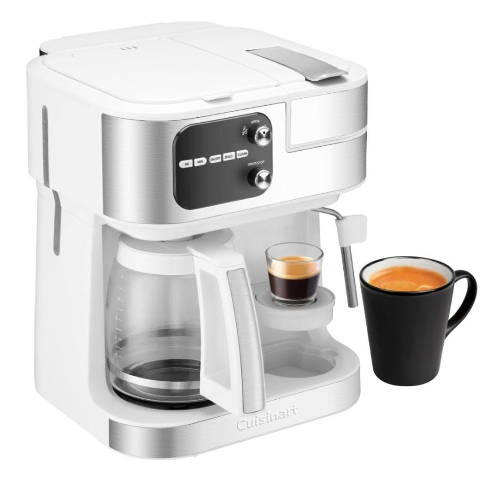SS-4N1W Coffee Center Barista Bar 4-in-1 Coffee   Espresso Maker, White - Image 4