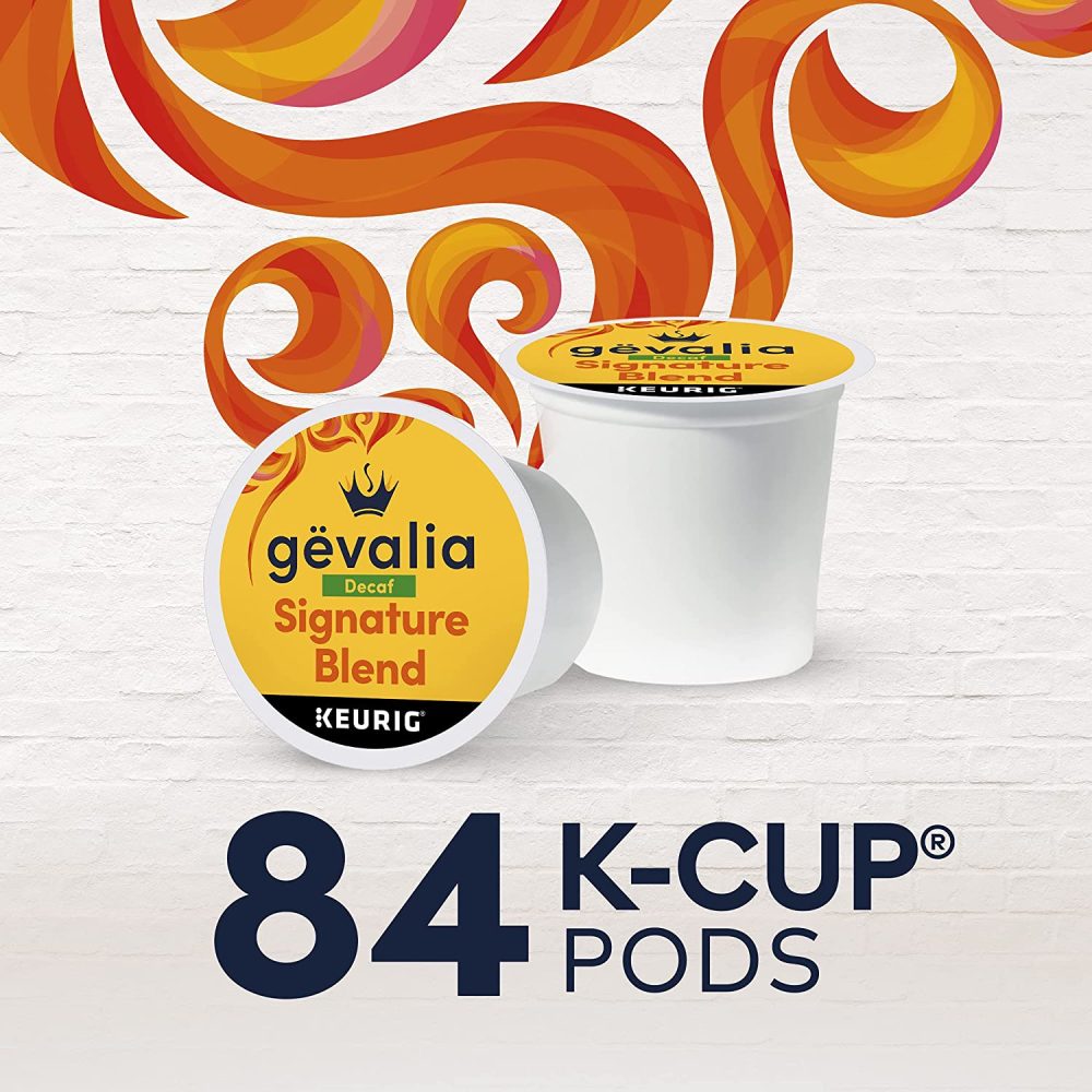 Gevalia Signature Blend Decaf Mild Light Roast K-Cup Coffee Pods (84 ct Box) - Image 7