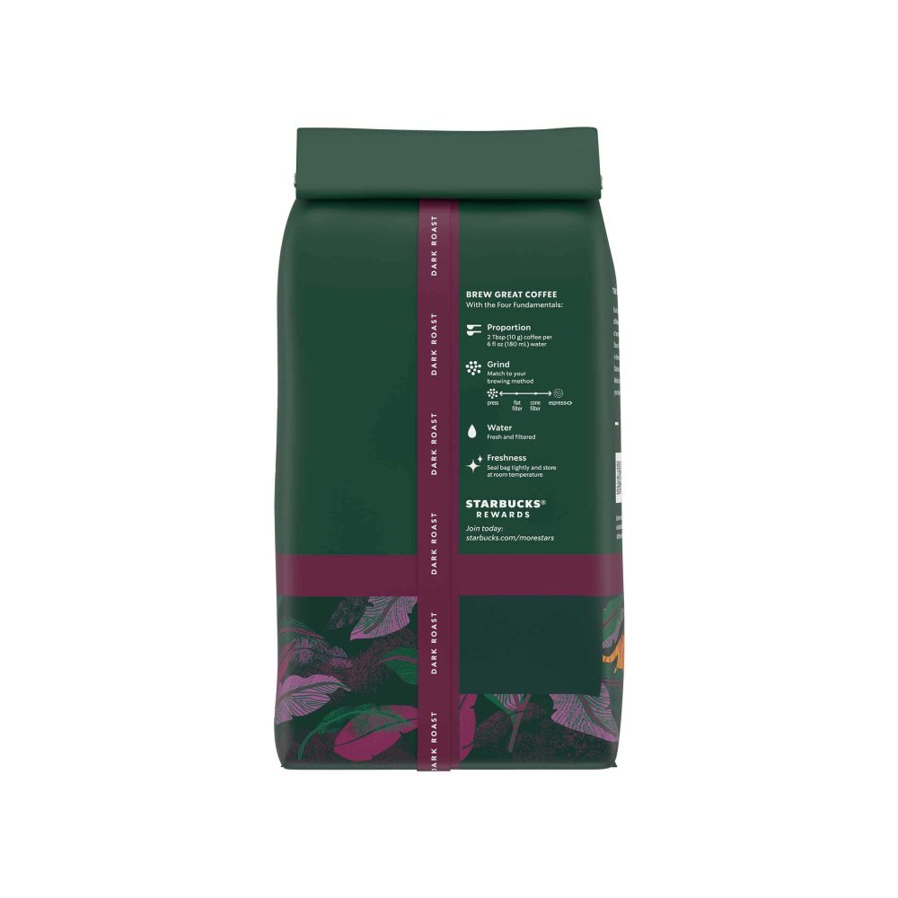 Starbucks Dark Roast Whole Bean Coffee — Sumatra — Arabica — 6 bags (12 oz. each) - Image 3