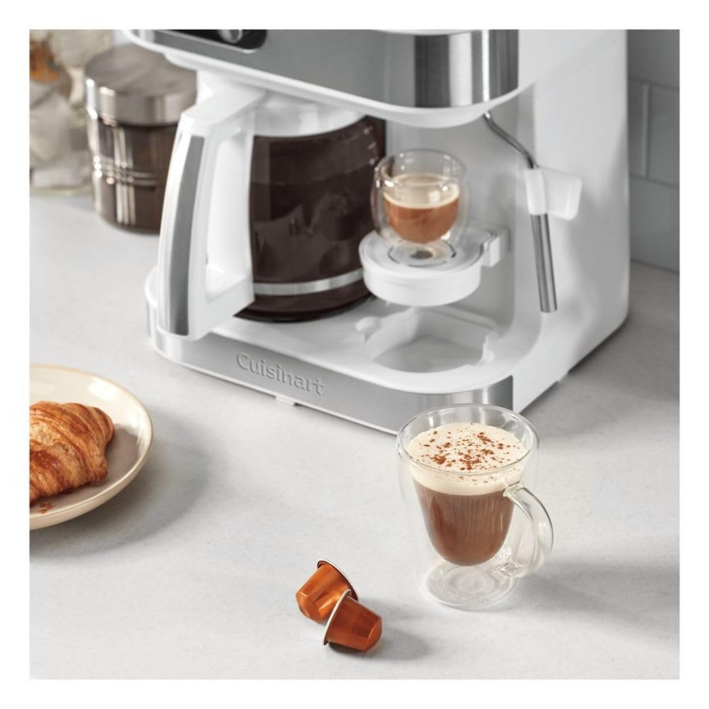 SS-4N1W Coffee Center Barista Bar 4-in-1 Coffee   Espresso Maker, White - Image 3