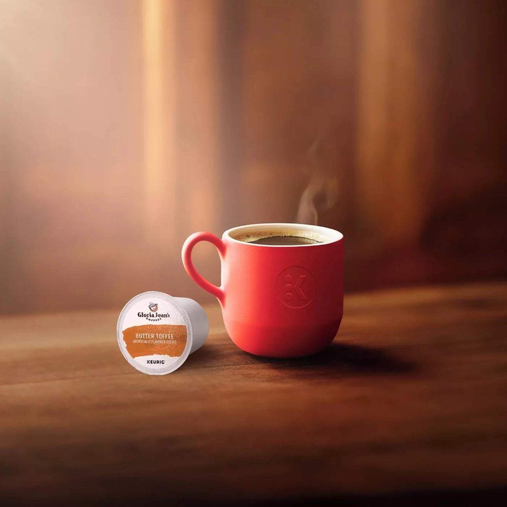Gloria Jean s Butter Toffee,  Single-Serve K-Cup Pods, Medium Roast Coffee, 96 Count (4 Packs of 24) - Image 9