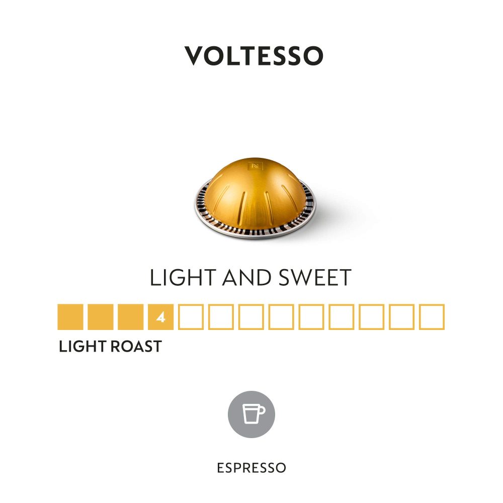 Nespresso Capsules Vertuo, Voltesso, Mild Roast Espresso, 50-Count Espresso Coffee Pods, Brews 1.35oz - Image 6