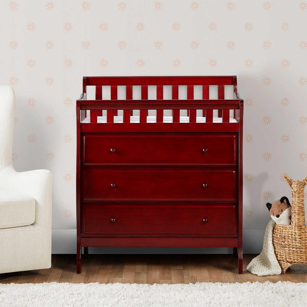 Dream On Me Marcus Changing Table And Dresser, Cherry - Image 3
