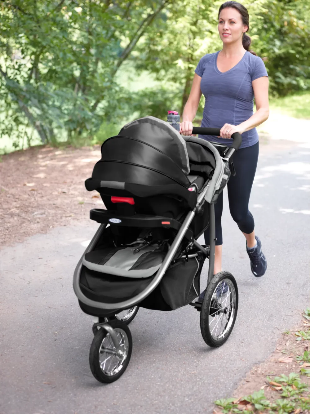 Graco FastAction Fold Jogger Click Connect Travel System   Gotham - Image 3