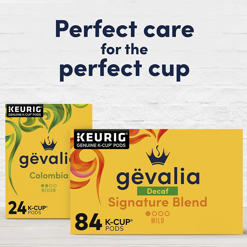 Gevalia Signature Blend Decaf Mild Light Roast K-Cup Coffee Pods (84 ct Box) - Image 8