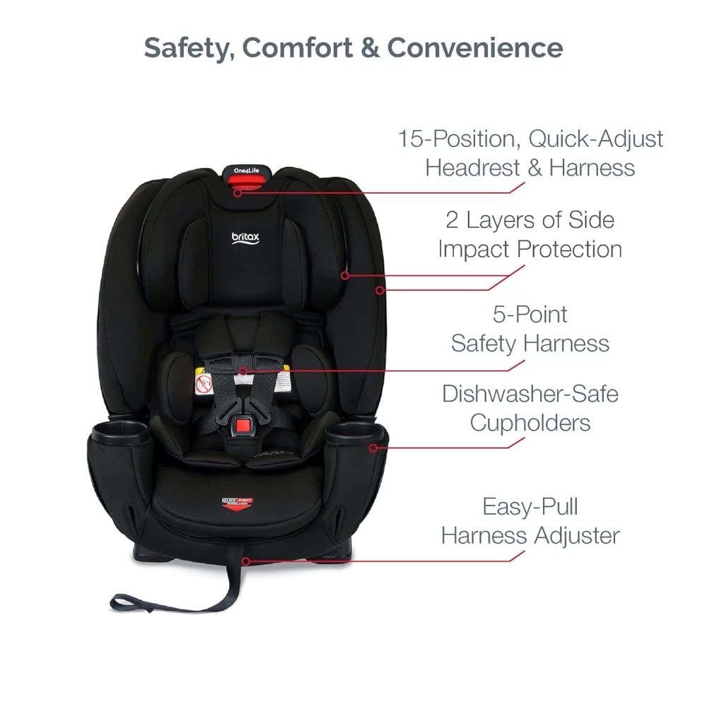 Britax One4Life ClickTight All-in-One Car Seat, Eclipse Black - Image 5