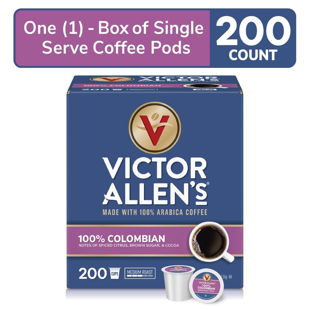 Victor Allen s Coffee Colombian, Medium Roast, 200 Count, Single Serve Coffee Pods for  K-Cup Brewers - Image 10