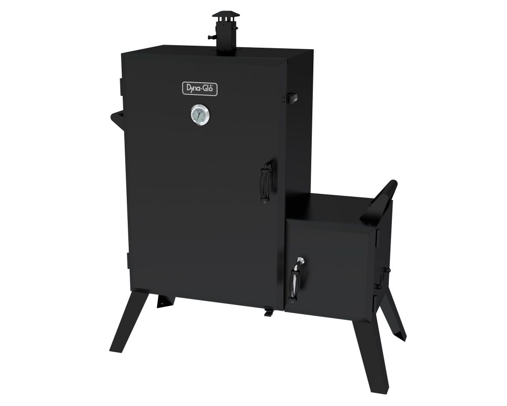 DGO1890BDC-D Wide Body Vertical Offset Charcoal Smoker, Black