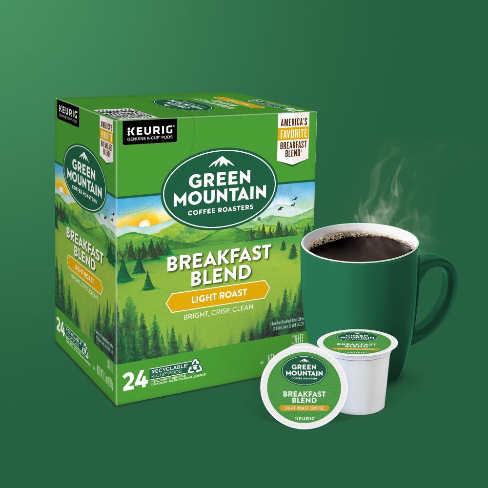 Green Mountain Coffee Roasters Breakfast Blend Single-Serve  K-Cup Pods, Light Roast Coffee, 96 Count (4 Packs of 24) - Image 4