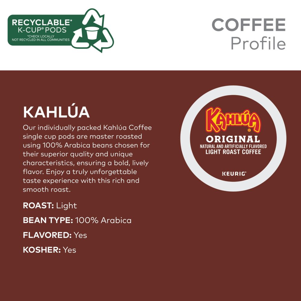 Kahlua Coffee Original single serve K-Cup pods for  brewers, 120 Count - Image 4
