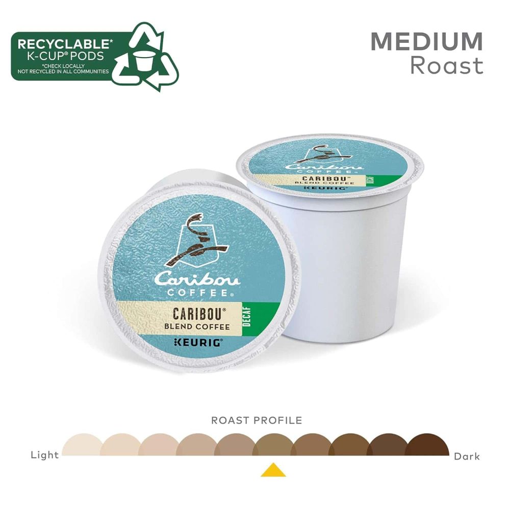 Caribou Coffee Caribou Blend Decaf, Single-Serve  K-Cup Pods, Medium Roast Coffee, 96 Count - Image 3