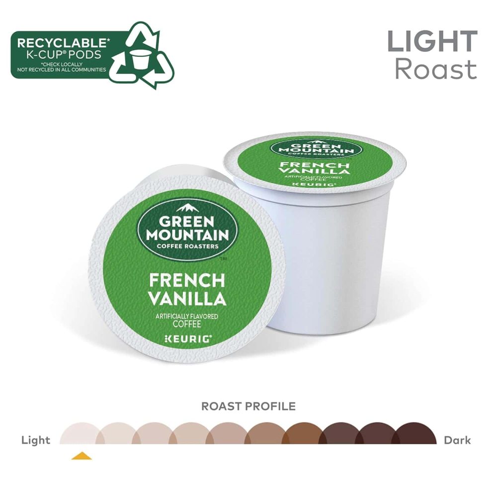 Green Mountain Coffee Roasters French Vanilla, Single-Serve  K-Cup Pods, Flavored Light Roast Coffee Pods, 96 Count - Image 3