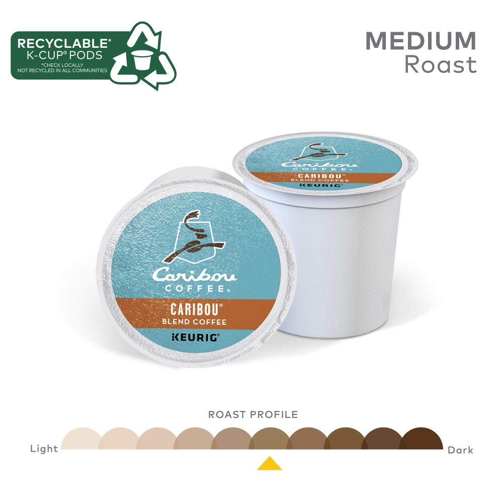 Caribou Coffee Caribou Blend, Single-Serve  K-Cup Pods, Medium Roast Coffee, 24 Count (Pack of 4) - Image 8