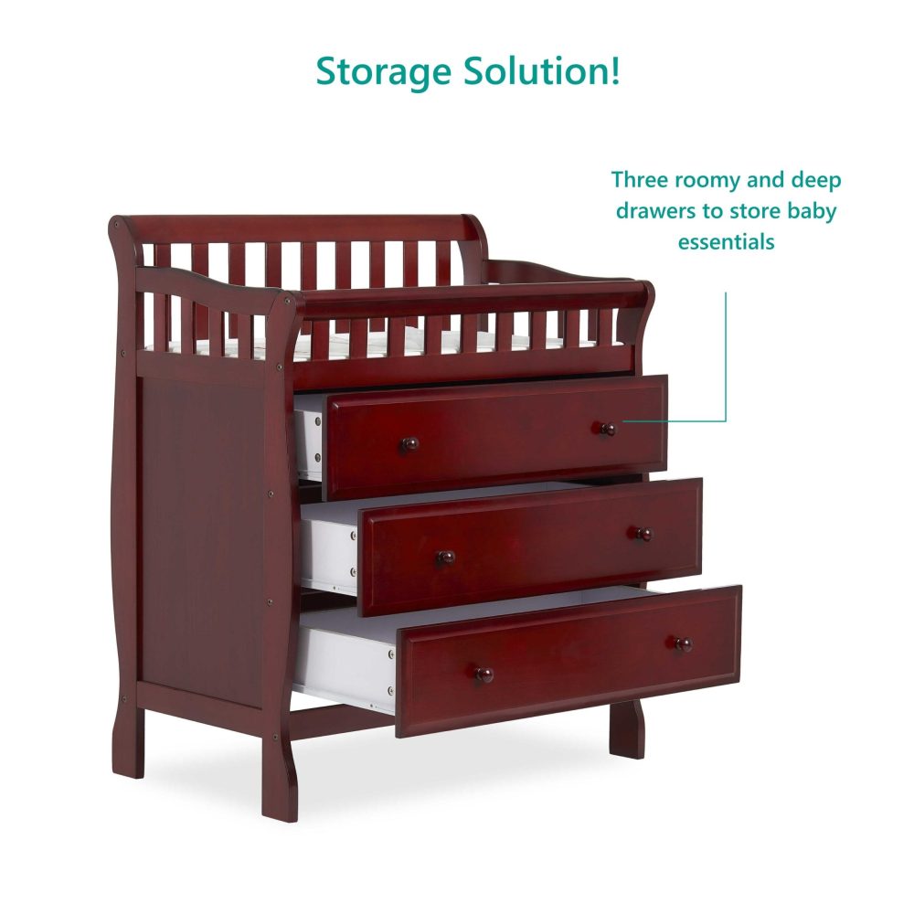 Dream On Me Marcus Changing Table And Dresser, Cherry - Image 6