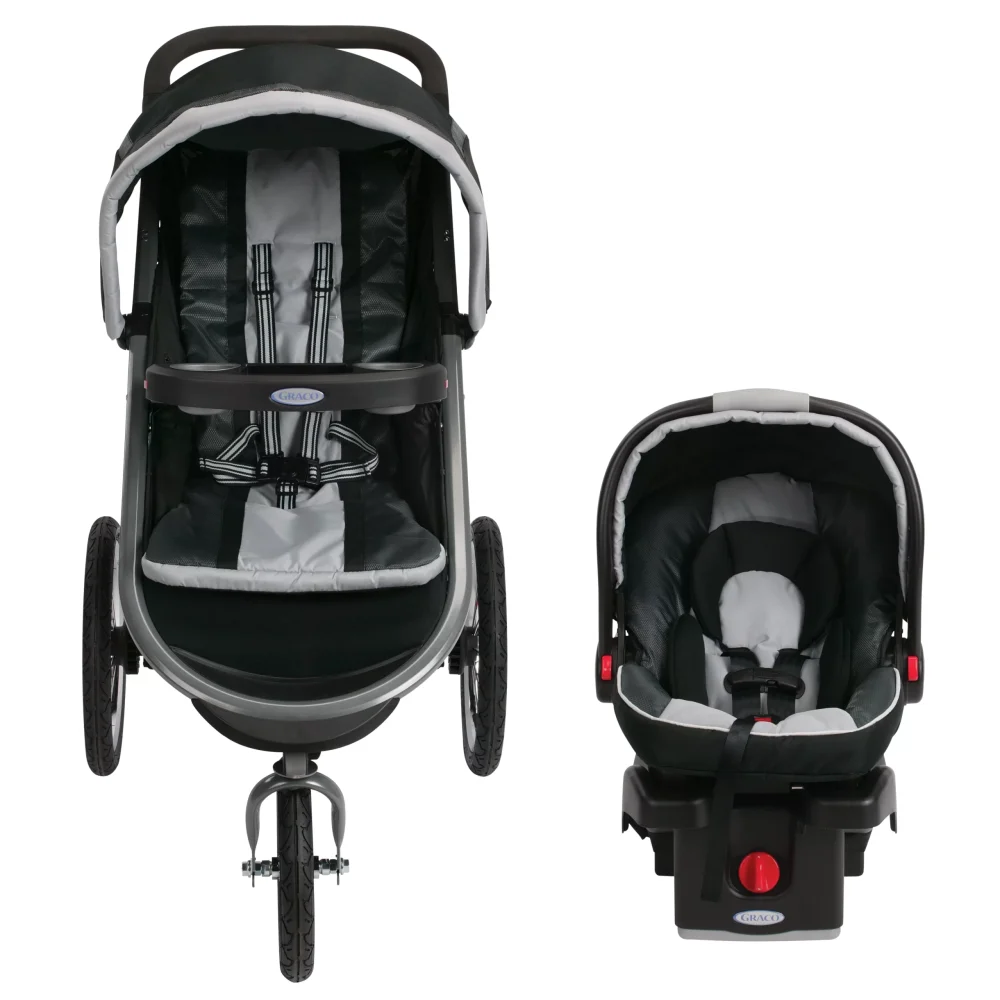 Graco FastAction Fold Jogger Click Connect Travel System   Gotham - Image 4