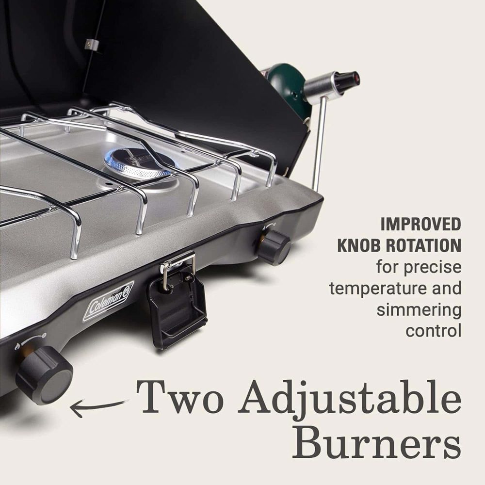 Coleman Triton 2-Burner Propane Camping Stove, Portable Camping Grill/Stove - Image 5