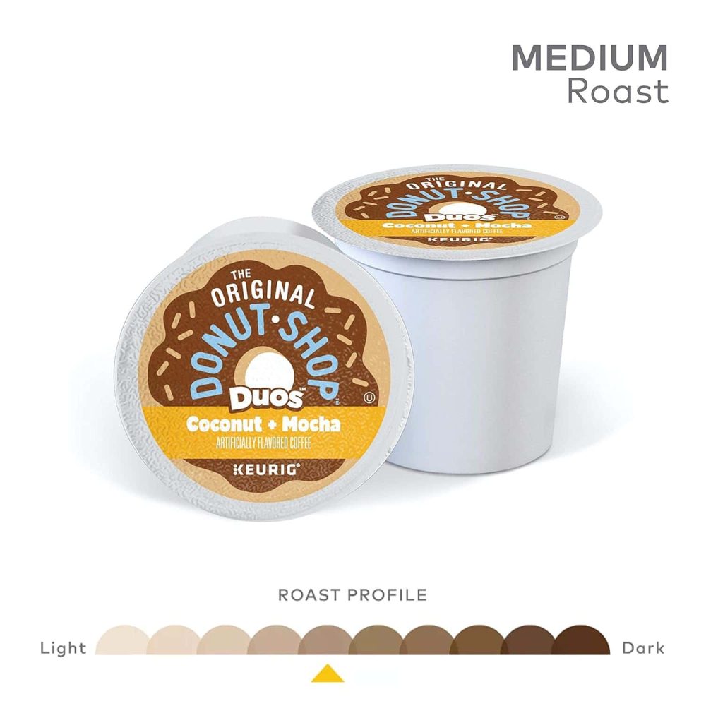 The Original Donut Shop Duos Coconut + Mocha  Single-Serve K-Cup Pods, Medium Roast Coffee, 96 Count - Image 6