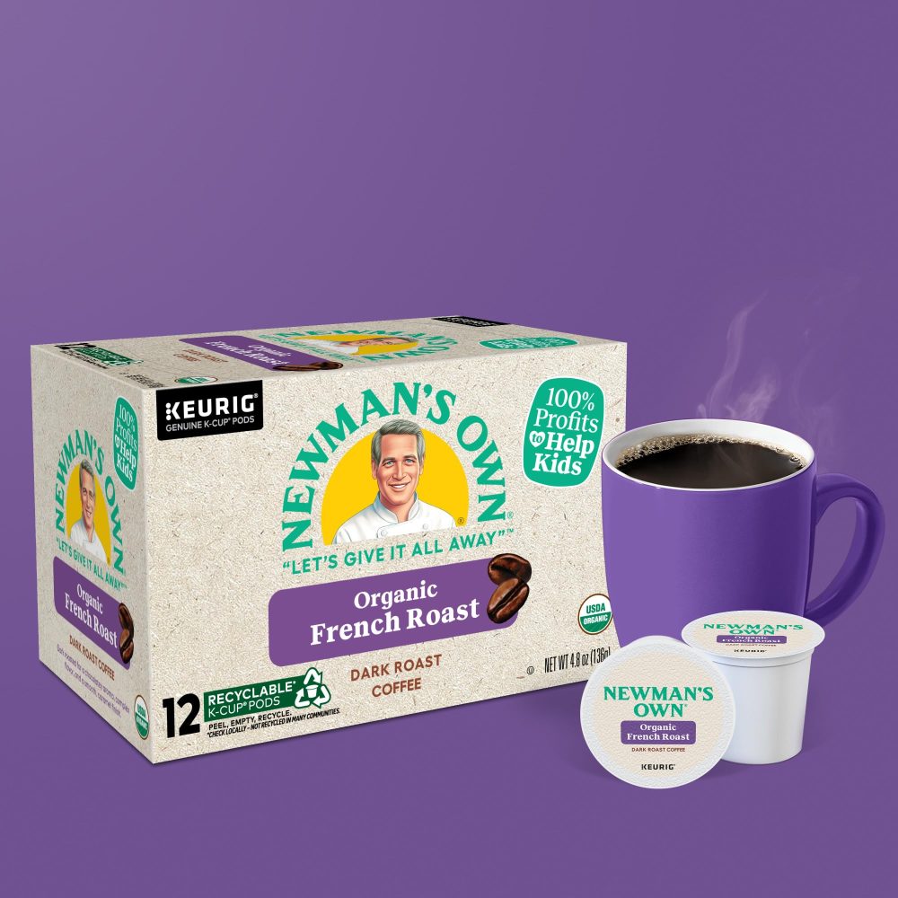 Newman s Own Organics French Roast  Single-Serve K-Cup Pods, Dark Roast Coffee, 72 Count (6 Packs of 12) - Image 6