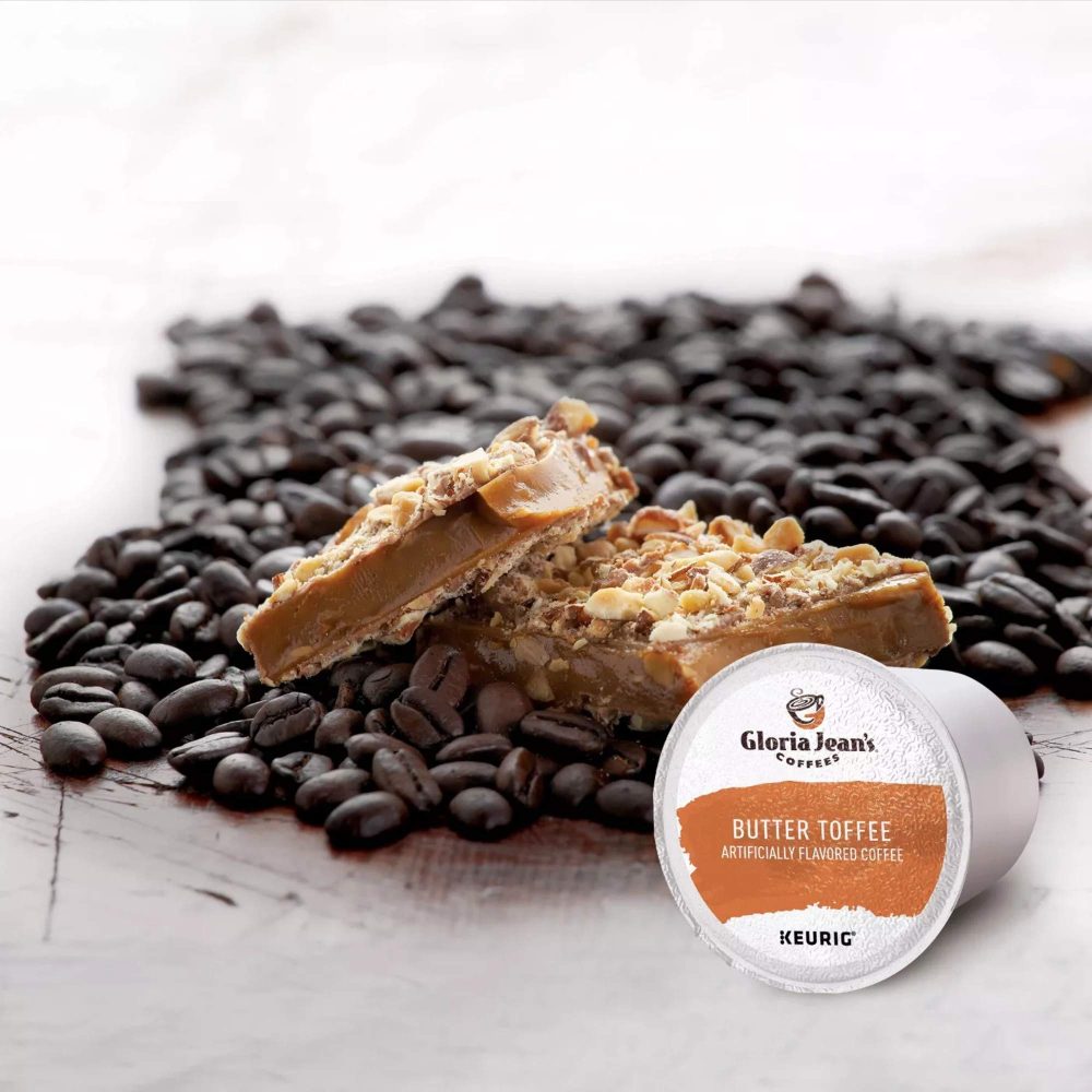Gloria Jean s Butter Toffee,  Single-Serve K-Cup Pods, Medium Roast Coffee, 96 Count (4 Packs of 24) - Image 8