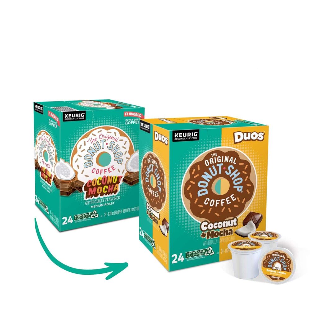 The Original Donut Shop Duos Coconut + Mocha  Single-Serve K-Cup Pods, Medium Roast Coffee, 96 Count - Image 3