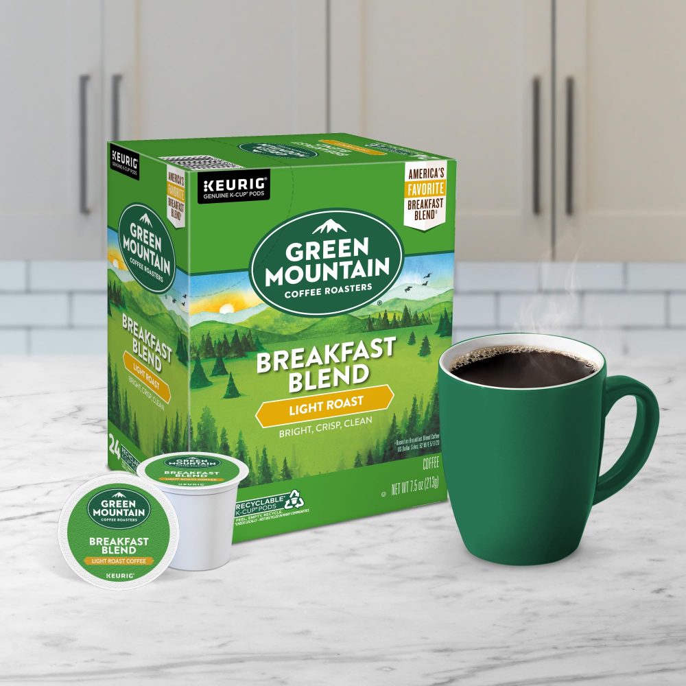 Green Mountain Coffee Roasters Breakfast Blend Single-Serve  K-Cup Pods, Light Roast Coffee, 96 Count (4 Packs of 24) - Image 3