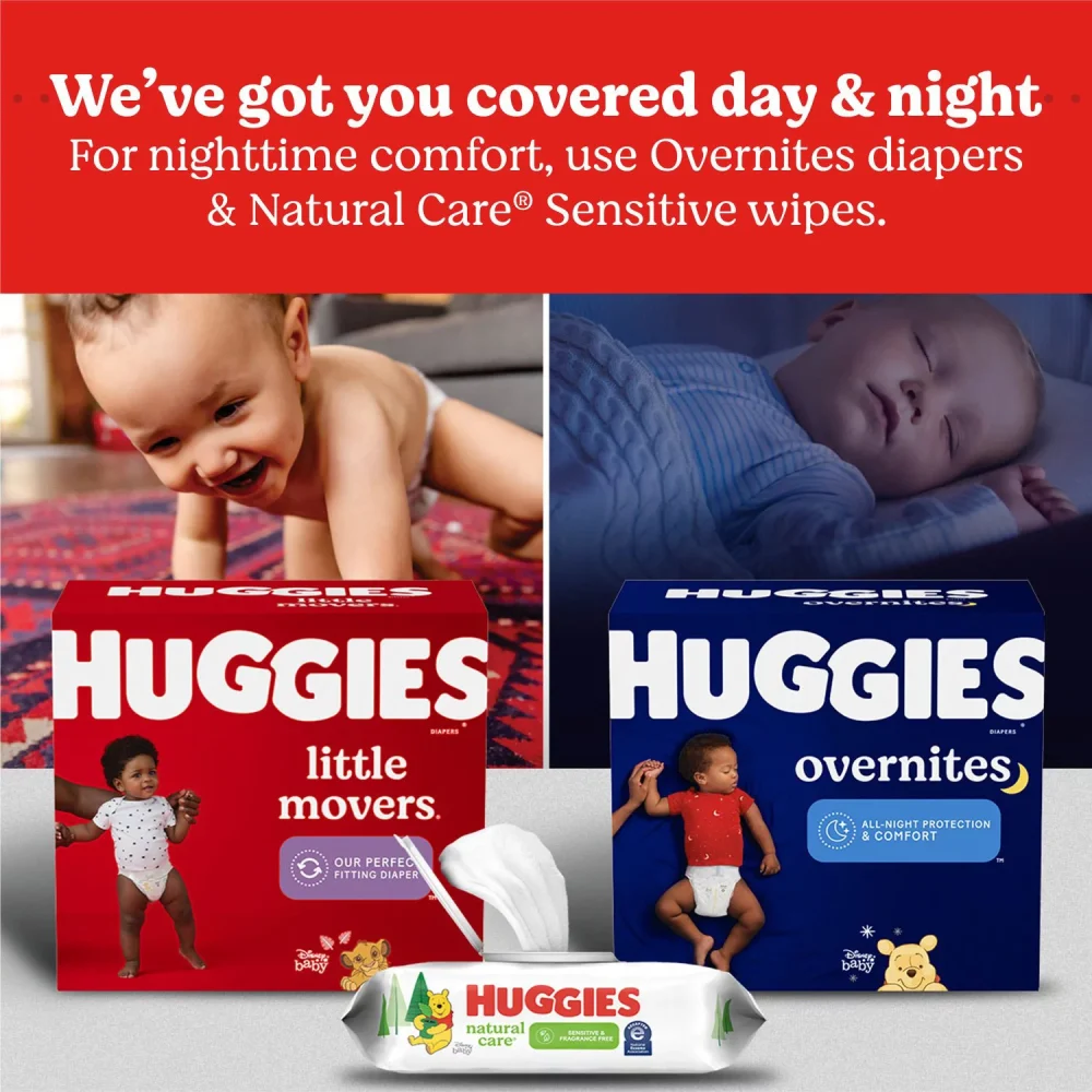 Baby Diapers Size 5 (27+ lbs), 132 Ct, Huggies Little Movers - Image 10