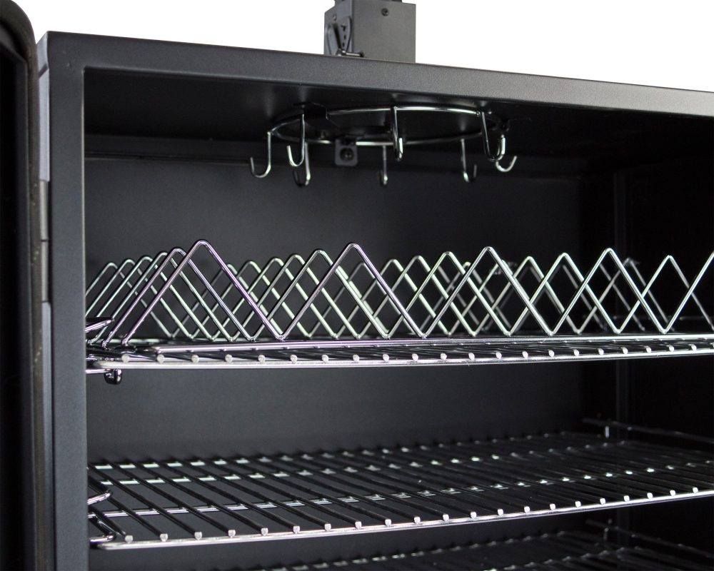 DGO1890BDC-D Wide Body Vertical Offset Charcoal Smoker, Black - Image 5