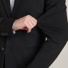 Flex Tech Suit Jacket for Tall Men in Black - Image 3