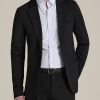 Flex Tech Suit Jacket for Tall Men in Black