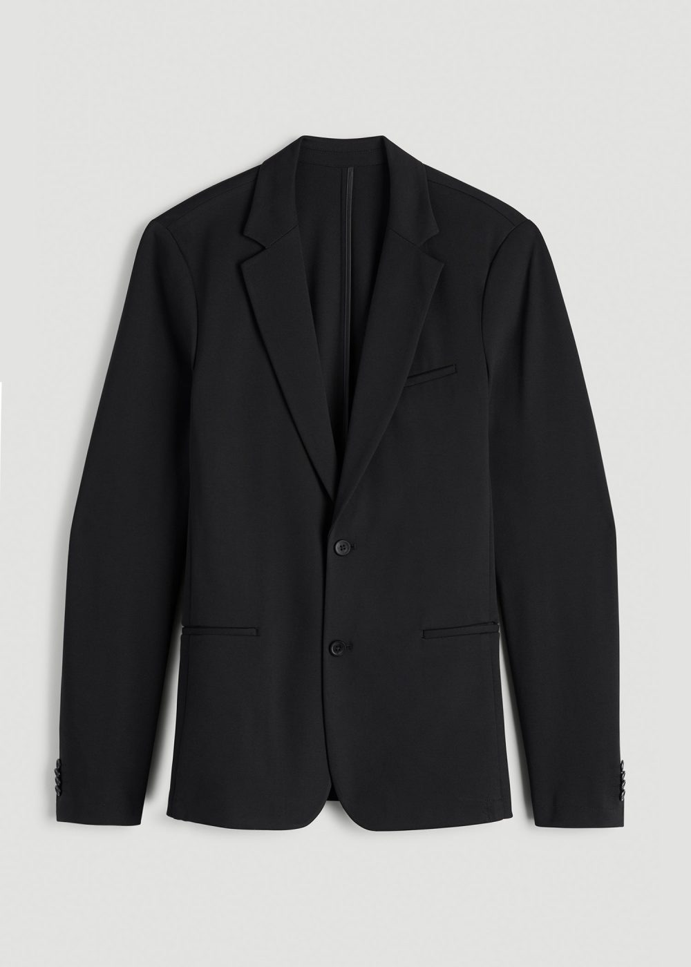 Flex Tech Suit Jacket for Tall Men in Black - Image 6