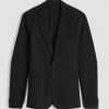 Flex Tech Suit Jacket for Tall Men in Black - Image 6