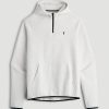 Utility Fleece Hooded Popover for Tall Men in Heather Frost - Image 6