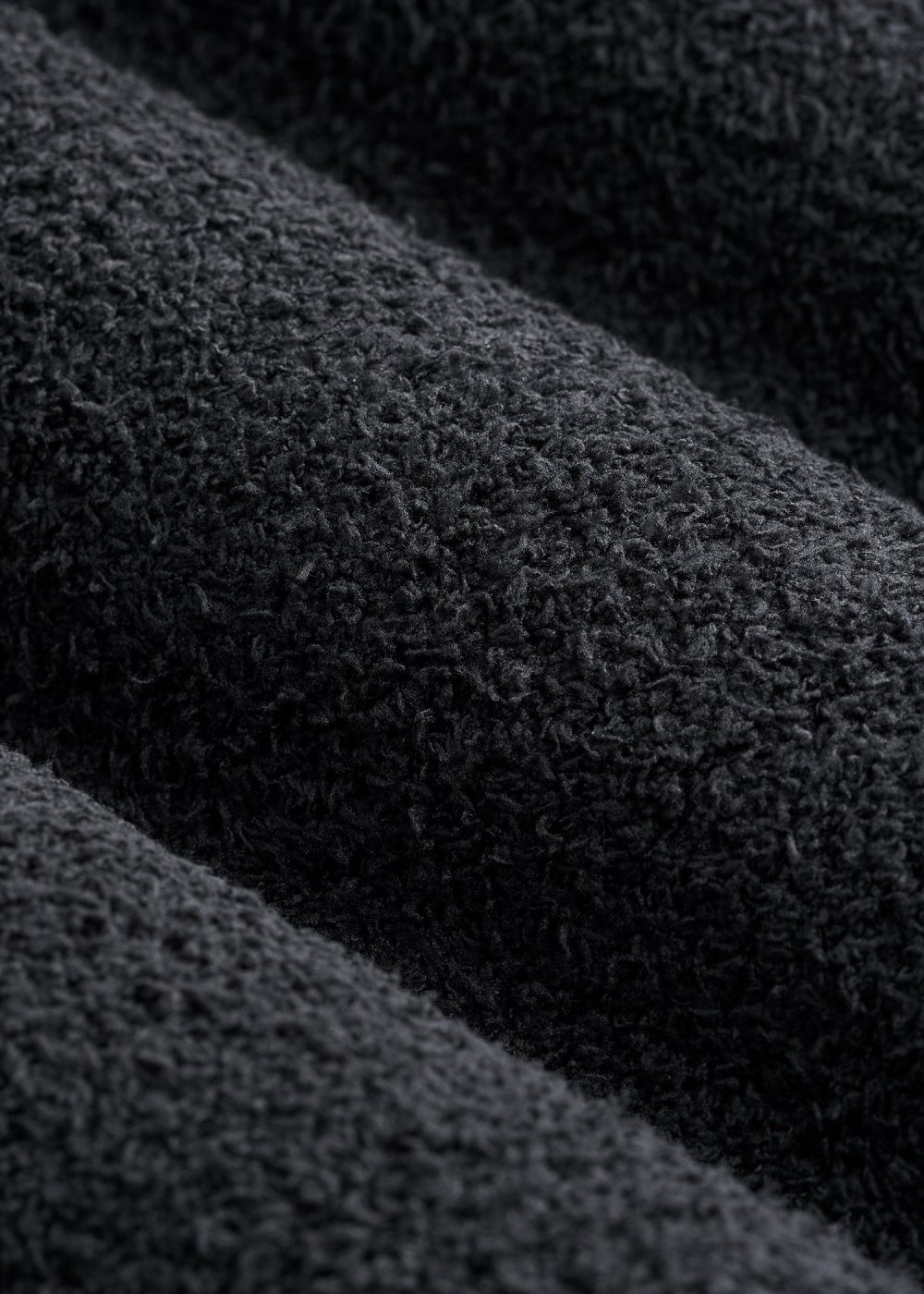 Chenille Cardigan for Tall Women in Black - Image 7
