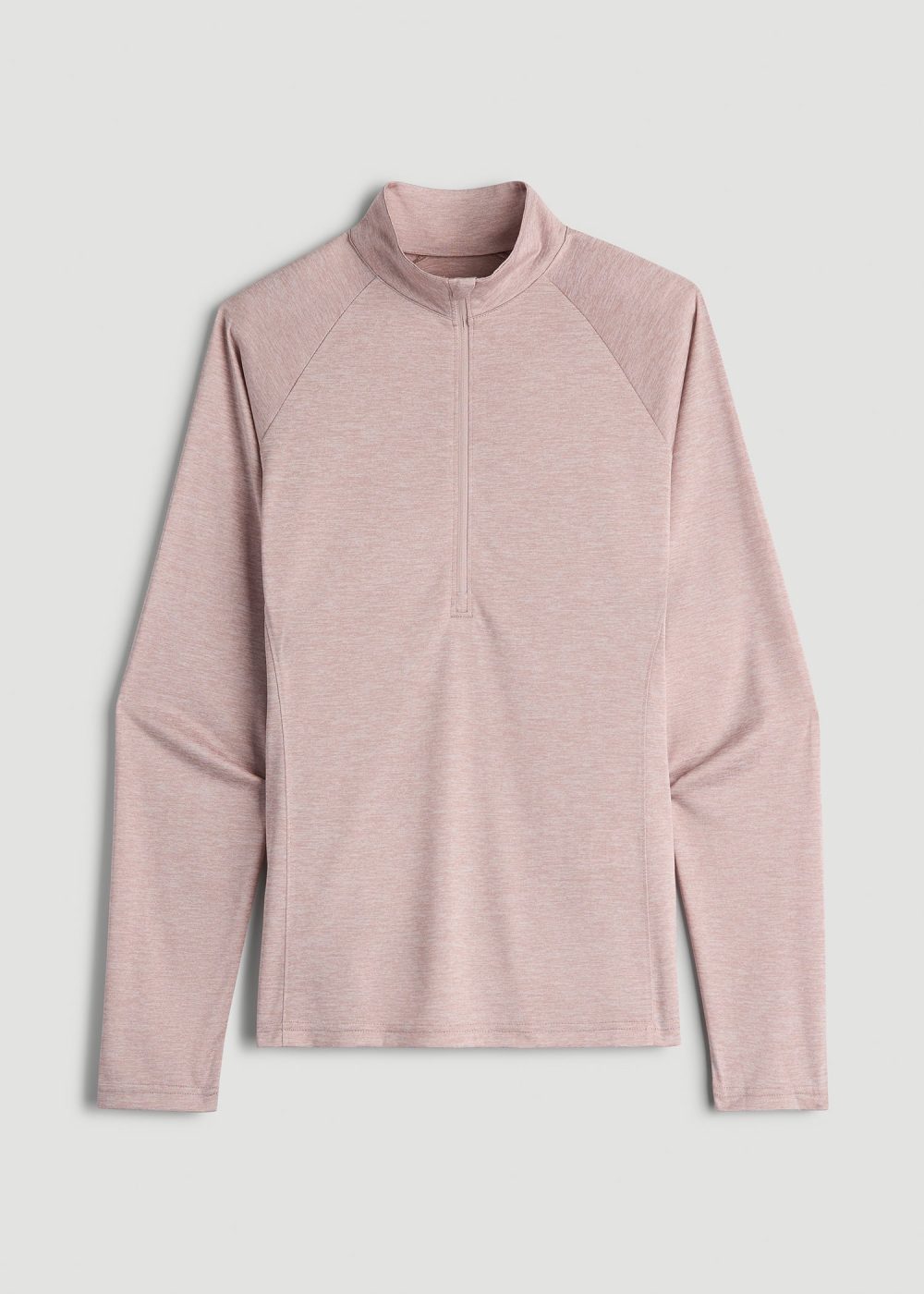 Long Sleeve Active Half Zip Pullover Tall Women's Jacket in Desert Rose Mix - Image 6