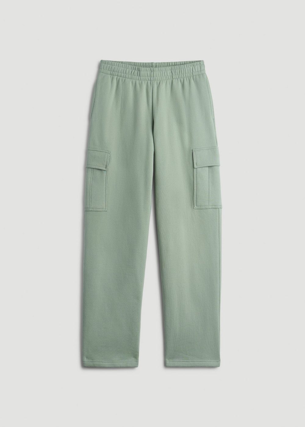 Mid Rise Cargo Fleece Sweatpants for Tall Women in Seagrass - Image 6