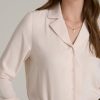 Notch Collar Tall Women's Blouse in Shell - Image 2