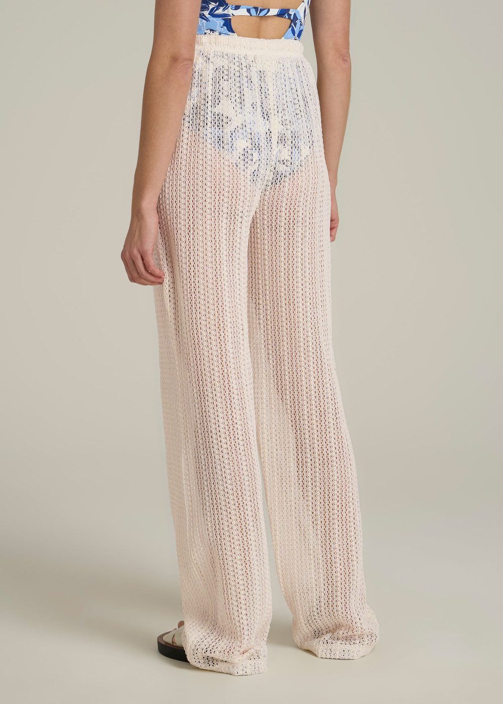 Openwork Knit Pants for Tall Women in Natural - Image 5