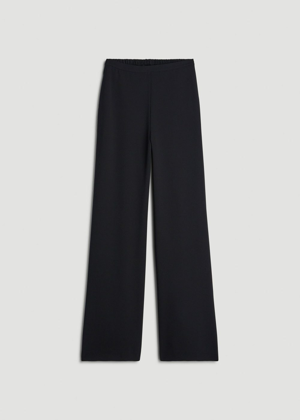 Pull-On Crepe Ultra Wide Pants for Tall Women in Black - Image 6
