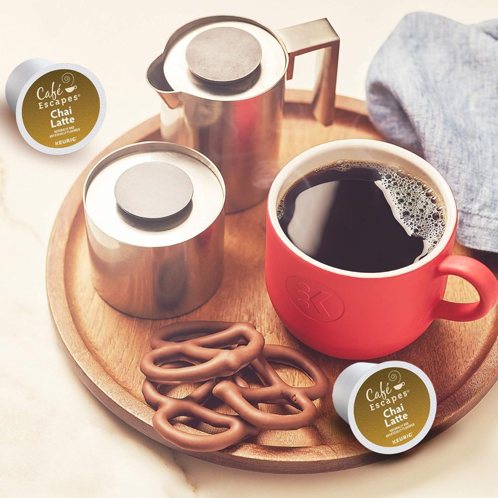 Cafe Escapes Chai Latte Keurig Single-Serve K-Cup Coffee Pods, 96 Count (4 Packs of 24) - Image 9