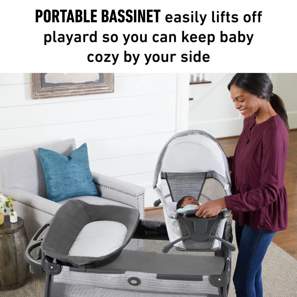 Graco Pack  n Play Close2Baby Bassinet Playard   Derby - Image 6