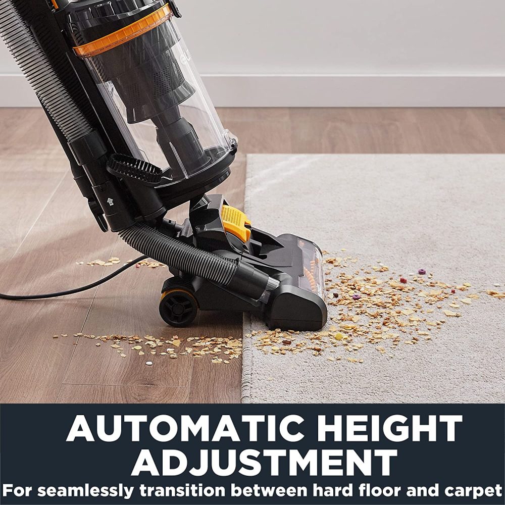 EUREKA Upright Vacuum Cleaner with Pet Tool, Swivel Steering for Carpet and Hard Floor, MaxSwivel Pro, Yellow - Image 3