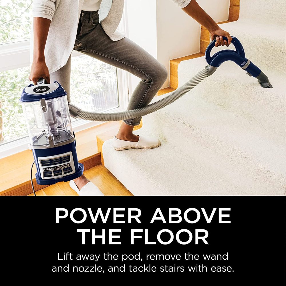 NV360 Navigator Lift-Away Deluxe Upright Vacuum with Large Dust Cup Capacity, HEPA Filter, Swivel Steering, Upholstery Tool   Crevice Tool, Blue - Image 6